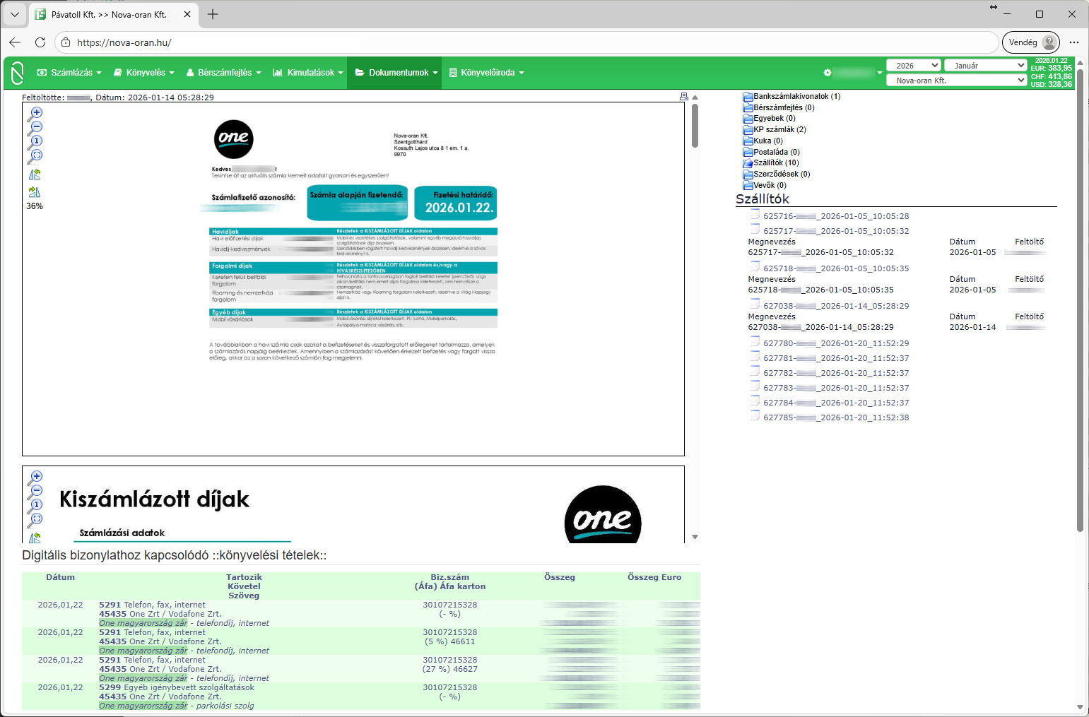 K�nyvelt dokumentum
